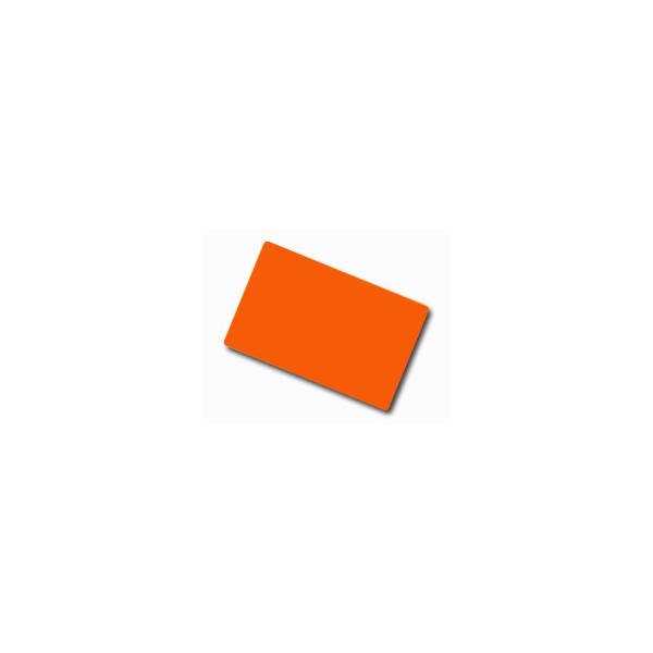 Orange Premium 760 Micron Cards, Coloured Core - Pack of 100